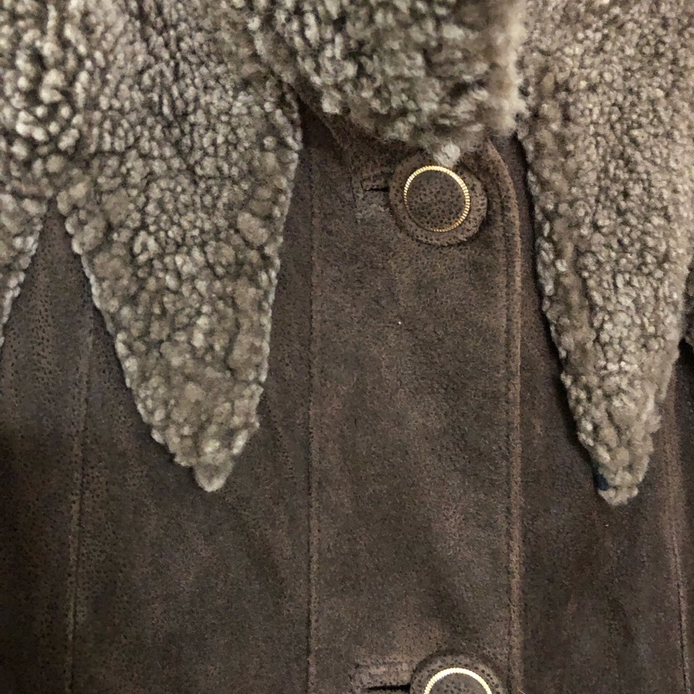 Anne Lorianne leather brown jacket - Picture 4 of 11
